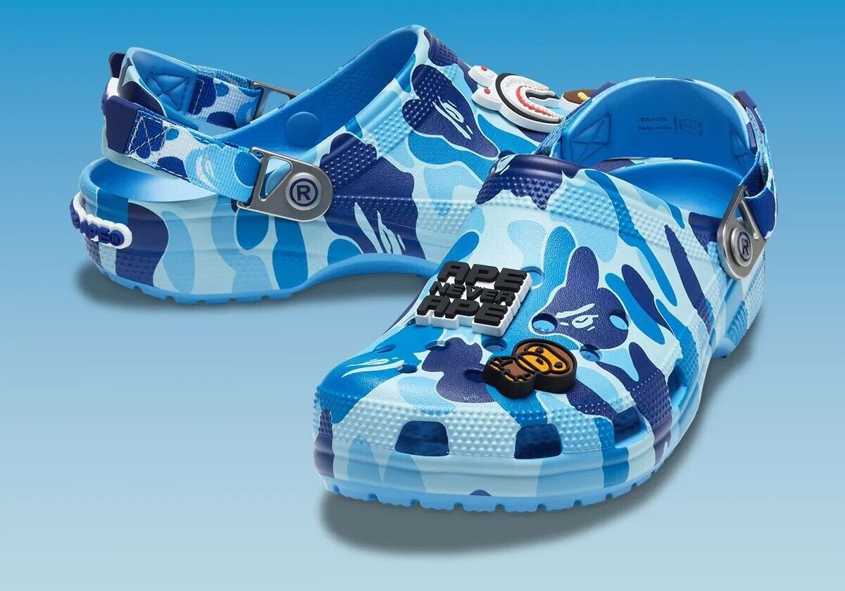 Crocs x A Bathing Ape Clog "Blue Camo"π