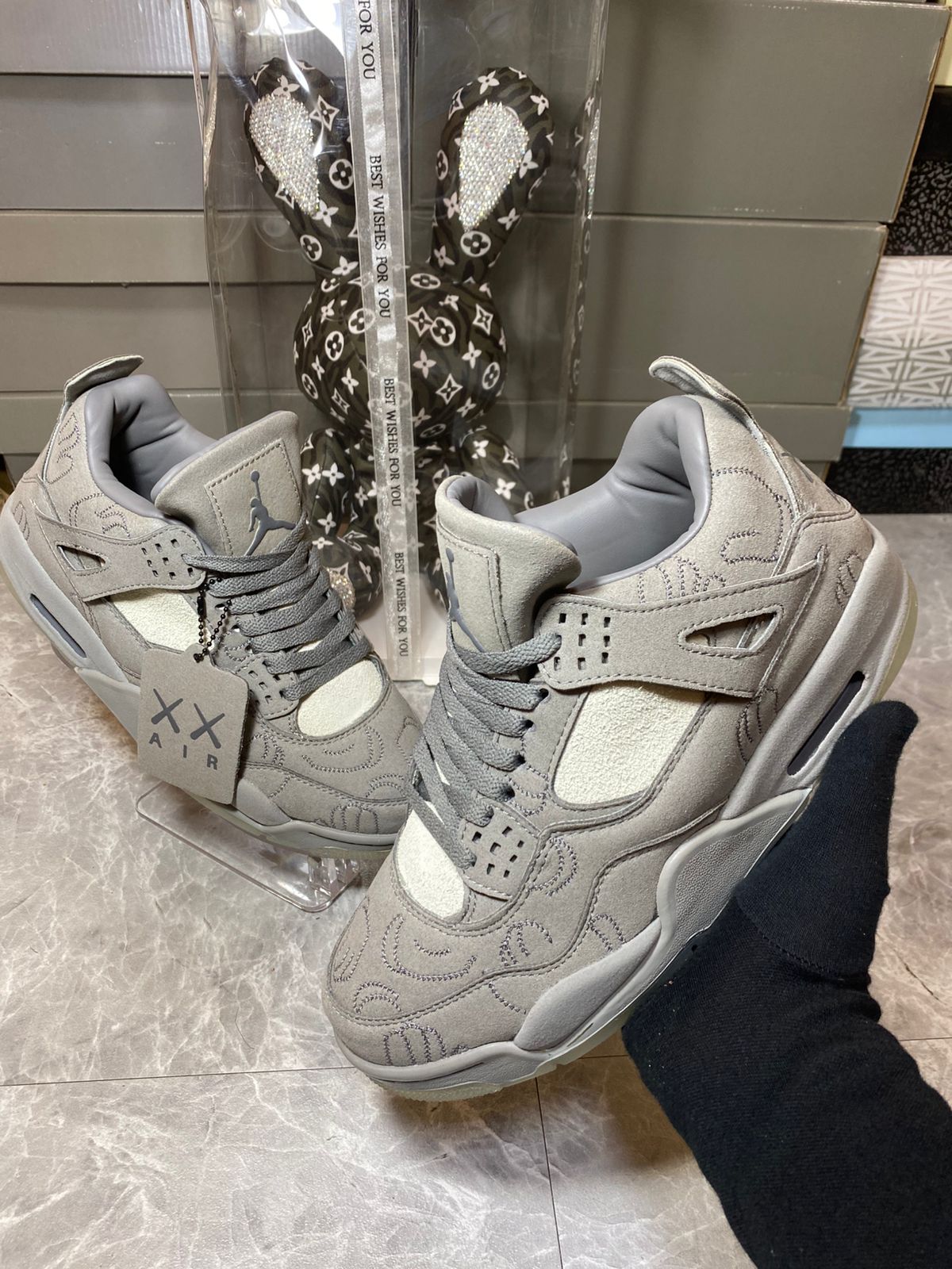 KAWS x Air Jordan 4 Retro Cool Grey & White π