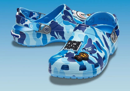 Crocs x A Bathing Ape Clog "Blue Camo"💙