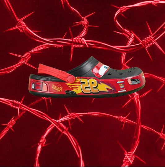 Crocs Classic Lightning McQueen' clog ‘Black Red’🐞