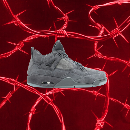 KAWS x Air Jordan 4 Retro Cool Grey & White 🐘