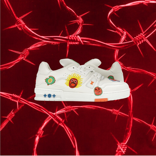 Louis Vuitton x Yayoi Kusama Trainer 'White Print' Sneakers