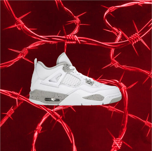 AIR JORDAN 4s Retro White Oreo