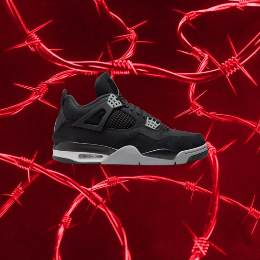 AIR JORDAN 4s Retro Black Canvas